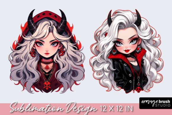 Download Halloween Dolls Clipart, Devil Girl PNG - Halloween dolls Collection