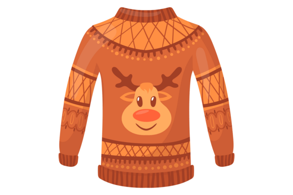 Download Deer Pullover Cartoon Icon. Ugly Christm - Premium Resources