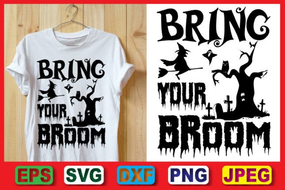 Download Bring Your Broom Halloween Design - Premium Bundle