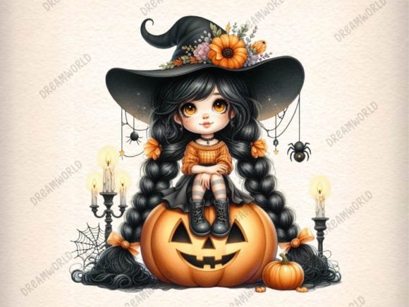 Download Cute Halloween Dolls Clipart - Halloween dolls Collection
