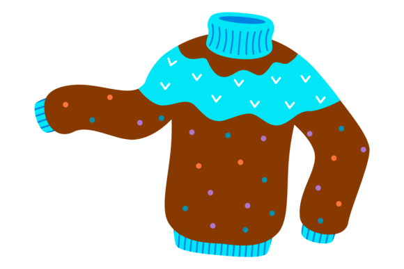 Download Knitted Winter Jumper Icon. Ugly Wool Sw - Premium Resources