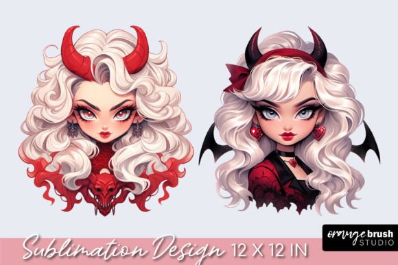 Download Halloween Dolls Clipart, Devil Girl PNG - Halloween dolls Collection
